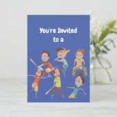 Aangepaste naam Birthday Baseball Party - uitnodig Kaart (Staand voorkant)