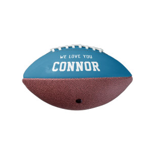 Aangepaste naam Birthday Boy Bericht Blue op maat American Football