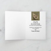 Aangepaste naam Birthday Humor  centrifugeklasse Kaart (Binnen)