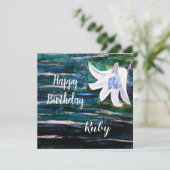 Aangepaste naam Birthday Kaart (Staand voorkant)