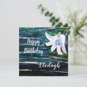 Aangepaste naam Birthday Kaart (Staand voorkant)