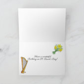 Aangepaste naam Birthday op St David's Day Card Feestdagen Kaart (Binnen)