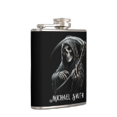 Aangepaste naam Black Grim Reaper Heupfles (Rechts)