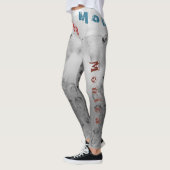 Aangepaste naam Black Pastel Leggings (Links)