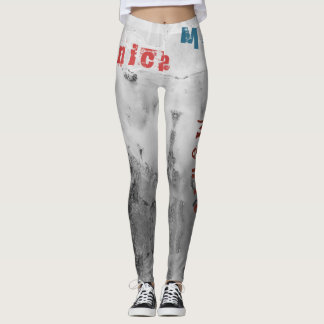 Aangepaste naam Black Pastel Leggings