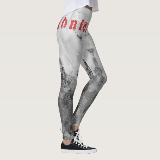 Aangepaste naam Black Pastel Leggings (Rechts)