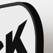 Aangepaste naam "Black Sheep" Pickleball Paddle (Links Detail)