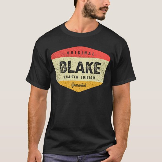 Aangepaste naam Blake -  ontwerpblade T-shirt (Voorkant)