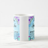 Aangepaste naam Blauw bericht voor dochter van pap Koffiemok (Center)