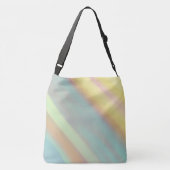 Aangepaste naam blauw groen kust- crossbody tas (Achterkant)