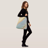 Aangepaste naam blauw groen kust- crossbody tas (Op model)