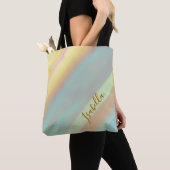 Aangepaste naam Blauw Groen Kust- Tote Bag (Dichtbij)