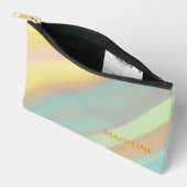 Aangepaste naam blauw groene kuststrand etui (Open)