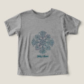 Aangepaste naam  - Blauw Hongaars volksbloemmotief (Design voorkant)