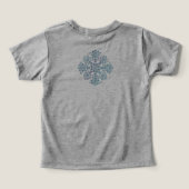 Aangepaste naam  - Blauw Hongaars volksbloemmotief (Design achterkant)