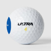 Aangepaste naam blauw leder golfballen (Logo)