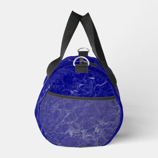 Aangepaste naam blauw marmerpatroon plunjezak (Rechts)