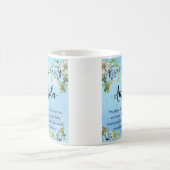 Aangepaste naam Blauw Roos Bericht voor dochter Koffiemok (Center)