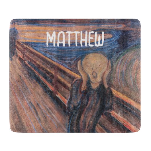 Aangepaste naam blauw sinaasappel schilderij De Sc Snijplank (Voorkant)