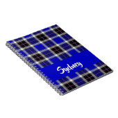 Aangepaste naam blauw vlakpatroon notitieboek (Rechterzijde)