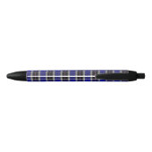 Aangepaste naam blauw vlakpatroon zwarte inkt pen (Achterkant)