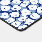 Aangepaste Naam Blauw Wit Bloemen Schattige Huis K Bureaumat (Hoek)