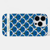 Aangepaste naam Blauwe bloemen Case-Mate iPhone Case (Achterkant (horizontaal))