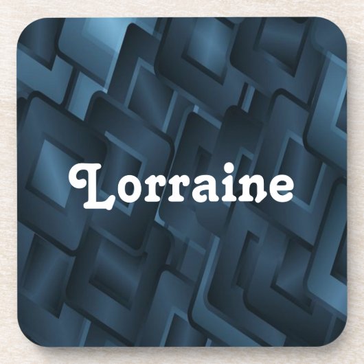 Aangepaste naam: blauwe diamantvormen bier onderzetter (Voorkant)