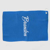Aangepaste naam: blauwe golfhanddoek (Horizontaal)