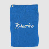 Aangepaste naam: blauwe golfhanddoek (Voorkant)