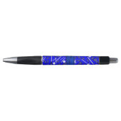 Aangepaste naam blauwe lacrosse pen (Voorkant)