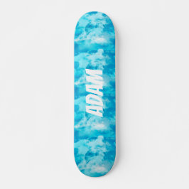 Aangepaste naam Blauwe Lucht Wolken Dromerige Esth Persoonlijk Skateboard