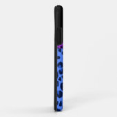Aangepaste naam blauwe luipaard, paarse boeg Case-Mate iPhone case (Achterkant/rechts)