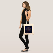 Aangepaste naam Blauwe Star Map/Golden Constellati Tote Bag (Voorkant (model))
