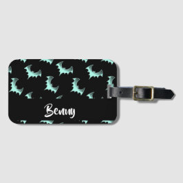 Aangepaste naam blauwe vlekken bagagelabel