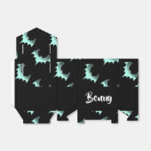 Aangepaste naam blauwe vlekken bedankdoosjes (Uitgevouwen)