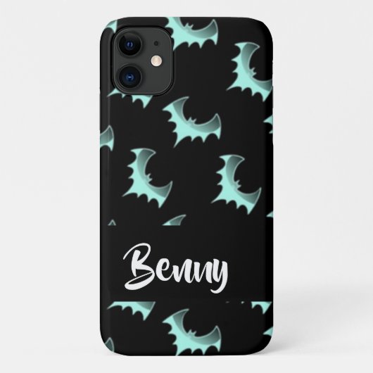 Aangepaste naam blauwe vlekken Case-Mate iPhone case (Achterkant)