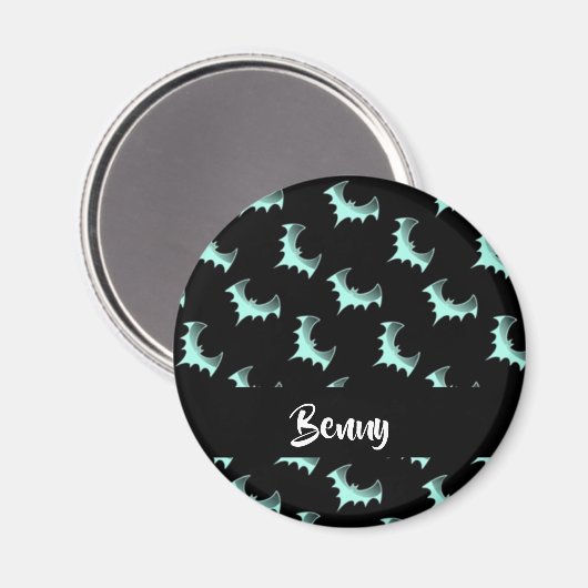 Aangepaste naam blauwe vlekken magneet (Voorkant / Achterkant)