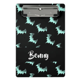 Aangepaste naam blauwe vlekken mini klembord