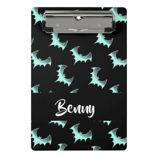 Aangepaste naam blauwe vlekken mini klembord (Voorkant)