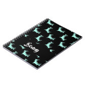 Aangepaste naam blauwe vlekken notitieboek (Linkerzijde)