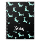 Aangepaste naam blauwe vlekken notitieboek (Voorkant)