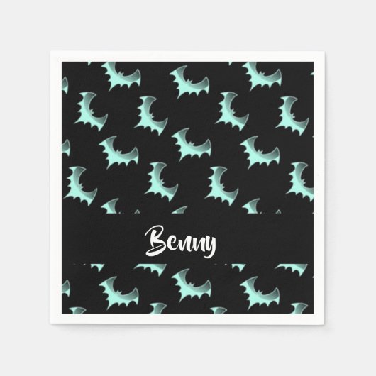 Aangepaste naam blauwe vlekken servet (Voorkant)