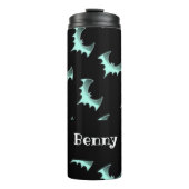 Aangepaste naam blauwe vlekken thermosbeker (Voorkant)