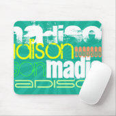 Aangepaste naam Blauwgroen Groen Muismat (Met muis)