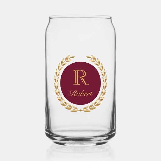 Aangepaste naam blikvorm glas (Voorkant)