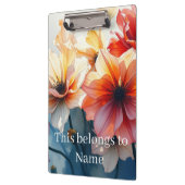Aangepaste Naam Bloem Klembord (Links)