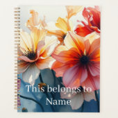 Aangepaste Naam Bloem Planner (Voorkant)