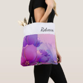 Aangepaste naam | Bloem schilderij cadeau Tote Bag (Dichtbij)