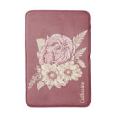 Aangepaste naam Bloembadmatten voor illustratie bl Badmat (Voorkant Verticaal)